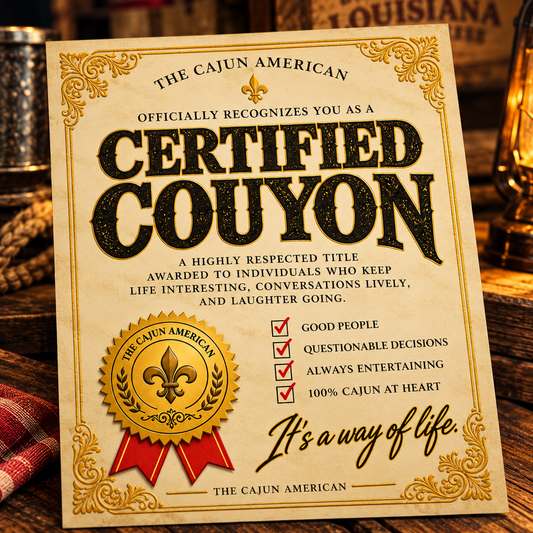 Certified Couyon Certificate — Standard